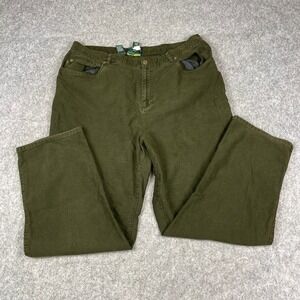 Lauren Jeans Co Ralph Lauren Pants Women Size 20W Olive Green